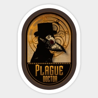 Steampunk Plague Doctor Sticker